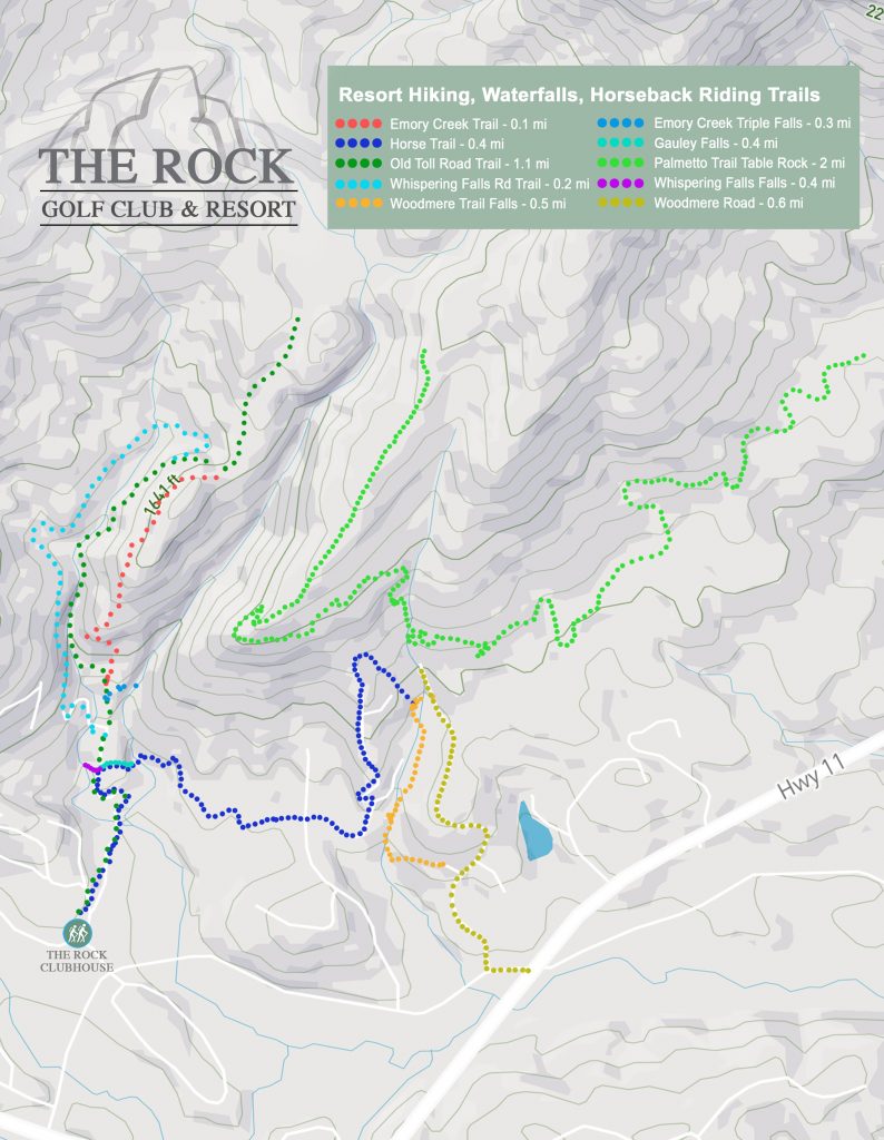 The Rock Golf Club and Resort Hiking Trails